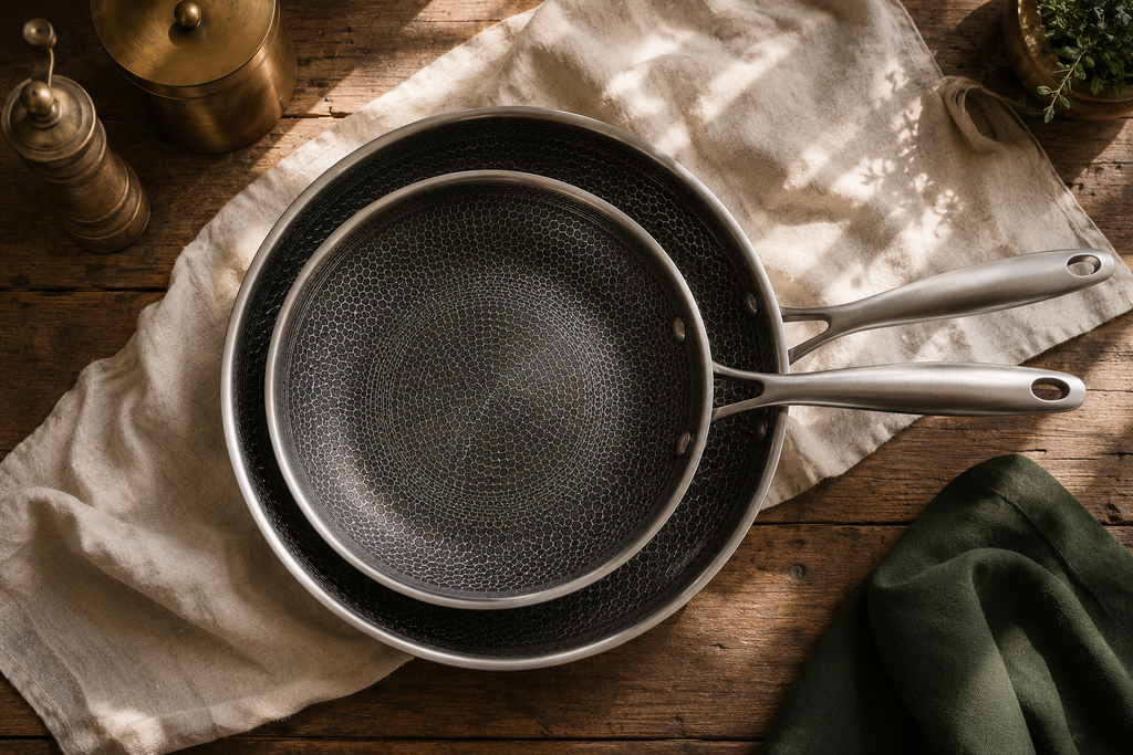 The Chef's Pair — 28cm + 24cm Titanium Set